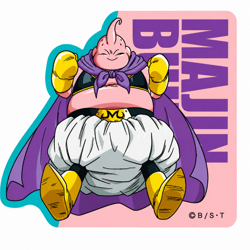 キャラクターステッカー ドラゴンボール超 魔人ブウ TE2179
