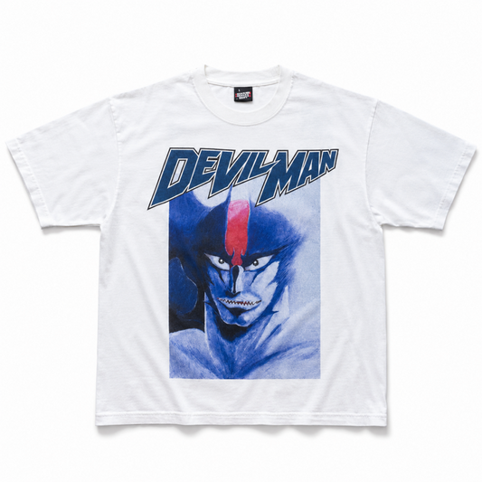 SCREEN STARS BEST デビルマン アップ プリント Tシャツ WHITE