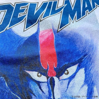 SCREEN STARS BEST デビルマン アップ プリント Tシャツ WHITE