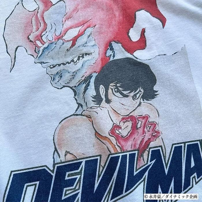 SCREEN STARS BEST デビルマン アップ プリント Tシャツ WHITE