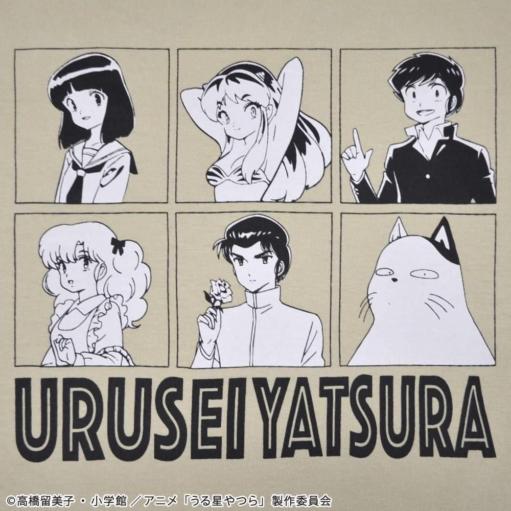 うる星やつら 長袖Tシャツ レディース ロンT ラムちゃん GRAY BEIGE