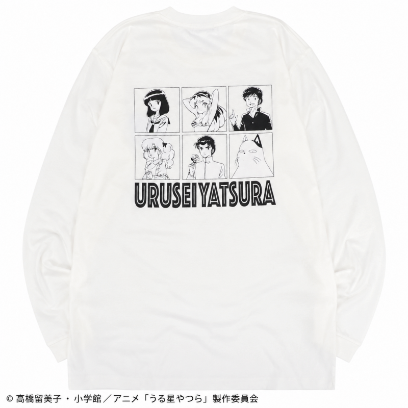 うる星やつら 長袖Tシャツ レディース ロンT ラムちゃん WHITE