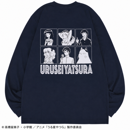 うる星やつら 長袖Tシャツ レディース ロンT ラムちゃん NAVY
