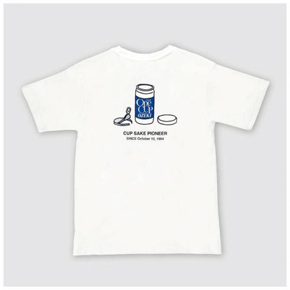 まちかど画廊 大関 ワンカップ Tシャツ WHITE