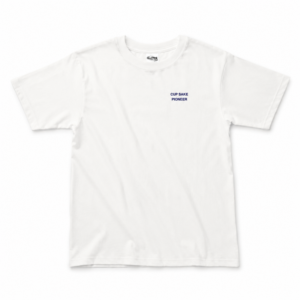 まちかど画廊 大関 ワンカップ Tシャツ WHITE
