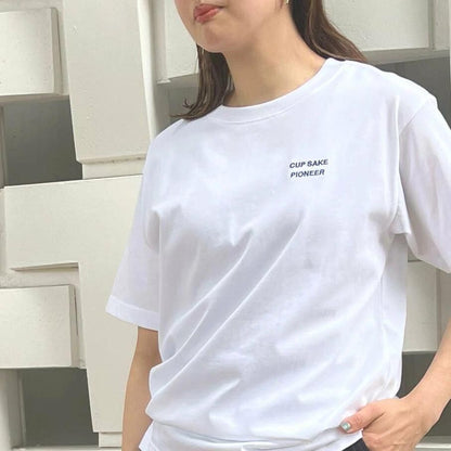 まちかど画廊 大関 ワンカップ Tシャツ WHITE