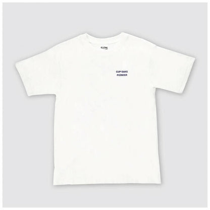 まちかど画廊 大関 ワンカップ Tシャツ WHITE