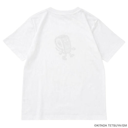 P-CHAN サガラ刺繍デザイン 半袖Tシャツ WHITE
