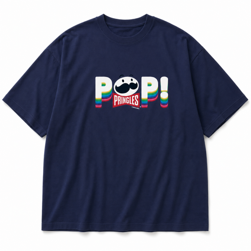 PRINGLES プリングルズ Tシャツ POP！ NAVY