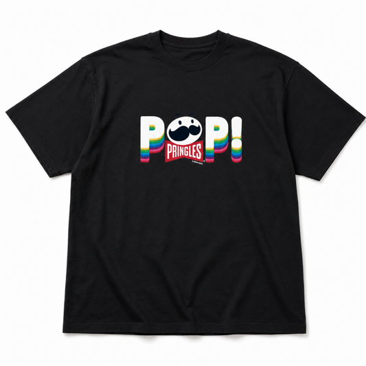 PRINGLES プリングルズ Tシャツ POP！ BLACK