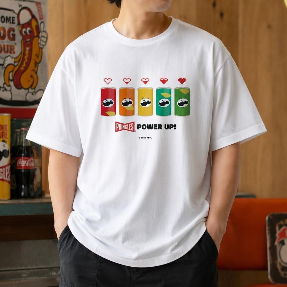 PRINGLES プリングルズ Tシャツ CANS WHITE