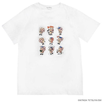 P-CHAN 9連キャラクタープリント 半袖Tシャツ WHITE