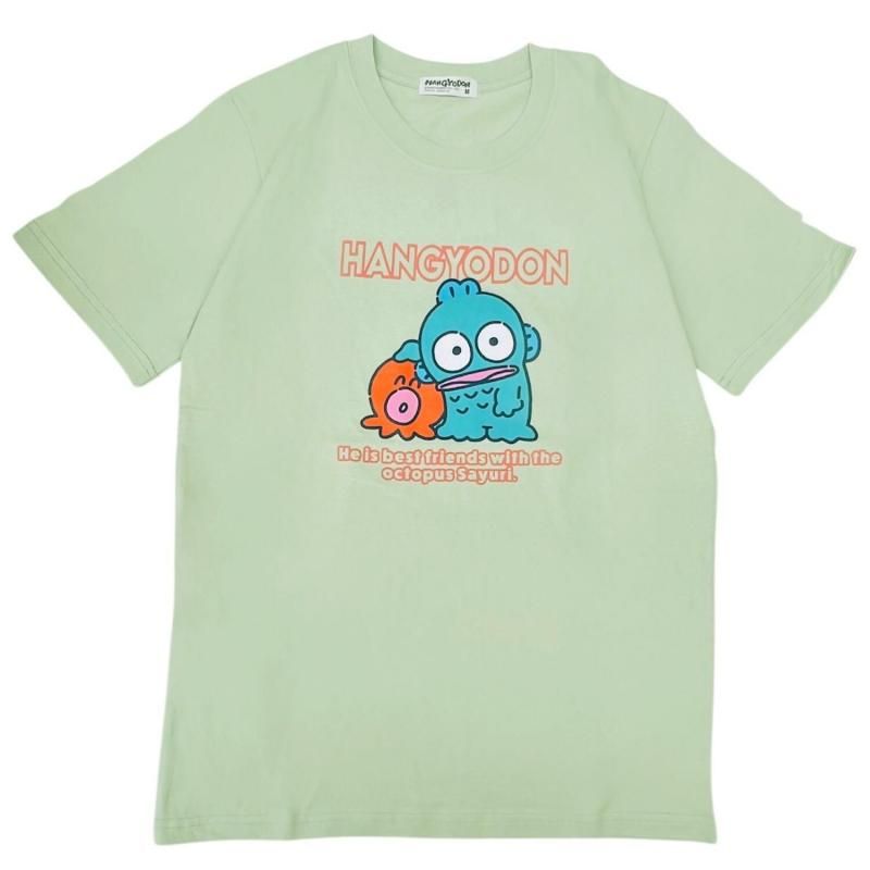 サンリオ キャラクターズ ハンギョドン 半袖 プリント Tシャツ GREEN