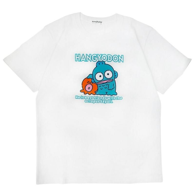 サンリオ キャラクターズ ハンギョドン 半袖 プリント Tシャツ WHITE