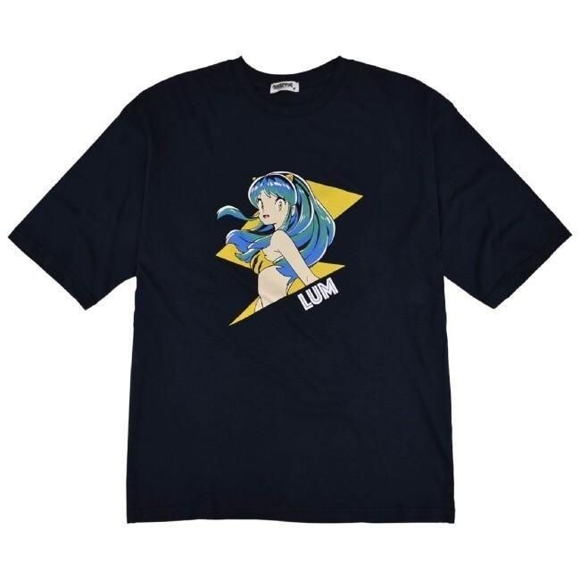 うる星やつら ラムちゃん Tシャツ ビックシルエット NAVY