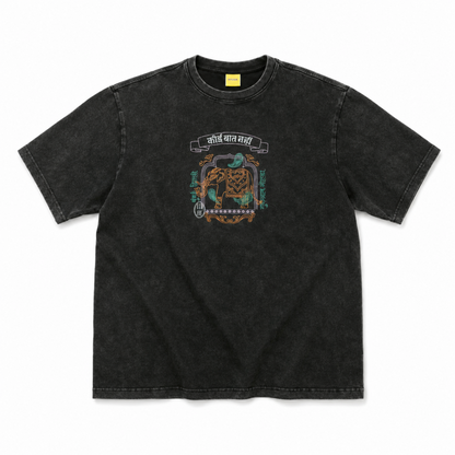 MYUUA INDIA ELEPHANT 半袖 ヴィンテージ風 Tシャツ