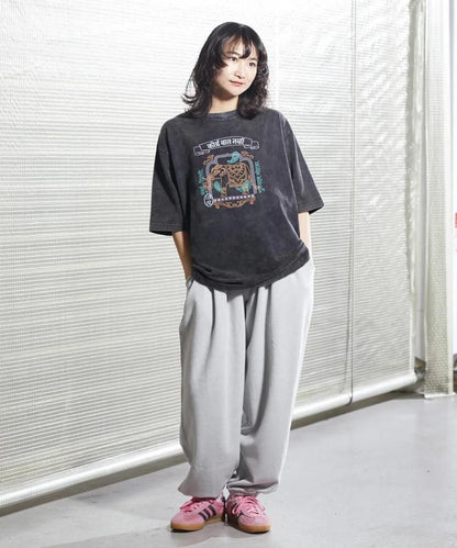 MYUUA INDIA ELEPHANT 半袖 ヴィンテージ風 Tシャツ