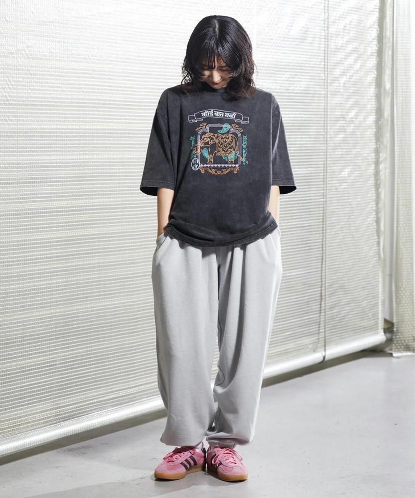 MYUUA INDIA ELEPHANT 半袖 ヴィンテージ風 Tシャツ