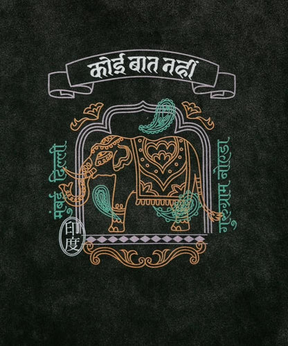 MYUUA INDIA ELEPHANT 半袖 ヴィンテージ風 Tシャツ
