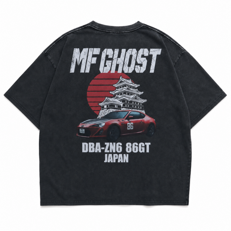 MFゴースト TOYOTA 86 Tシャツ BLACK