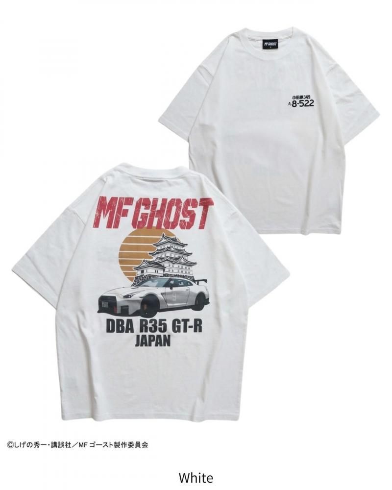 MFゴースト NISSAN GTR Tシャツ WHITE