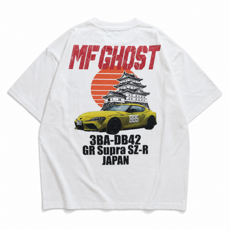 MFゴースト TOYOTA SUPRA Tシャツ WHITE