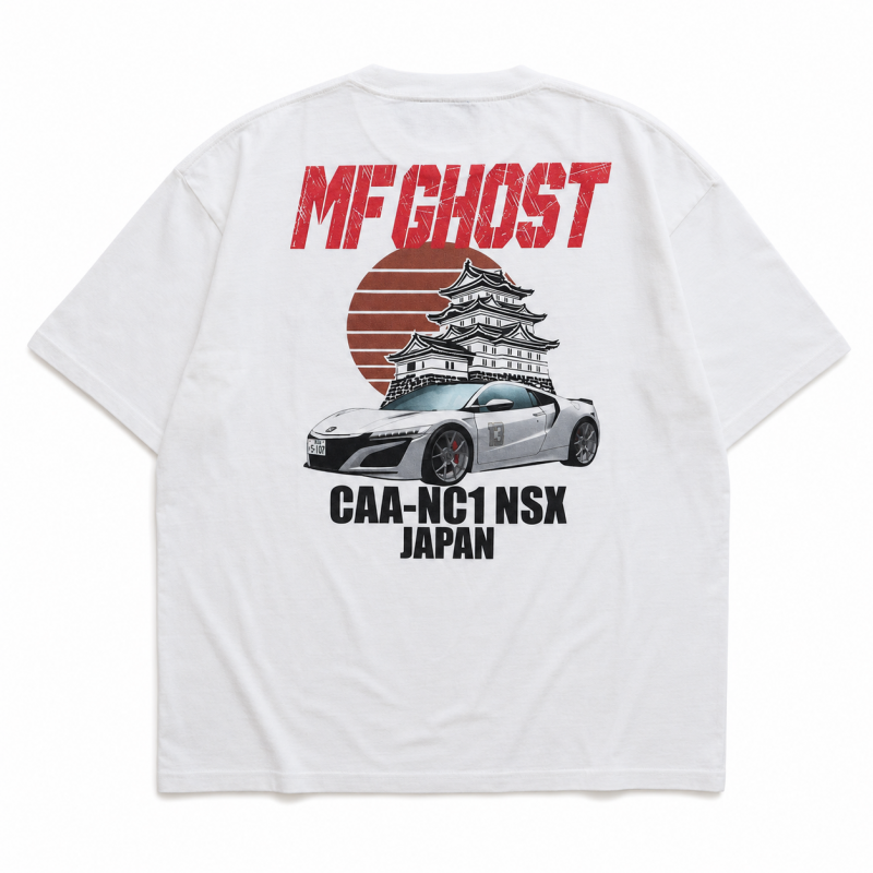 MFゴースト HONDA NSX Tシャツ WHITE