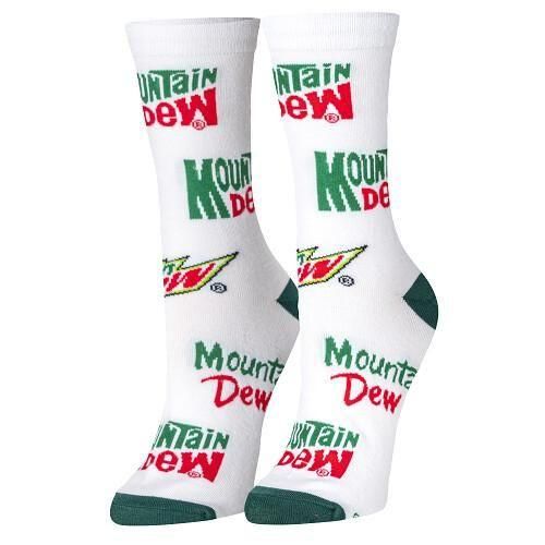 CRAZY SOCKS ウィメンズ クルー ソックス MOUNTAIN DEW