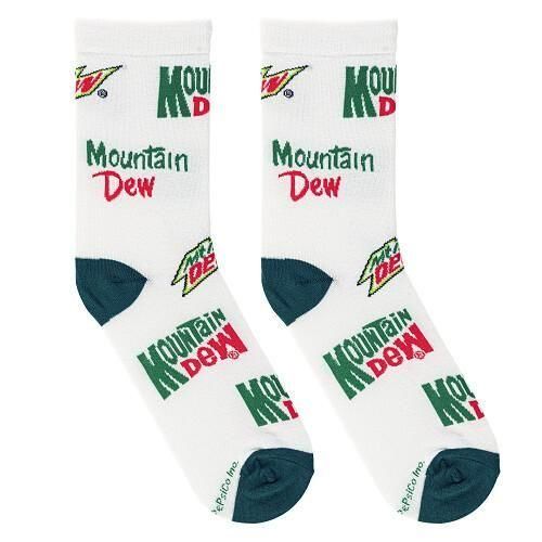 CRAZY SOCKS ウィメンズ クルー ソックス MOUNTAIN DEW
