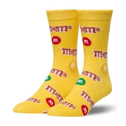 CRAZY SOCKS メンズ クルー ソックス M&M's ALL OVER