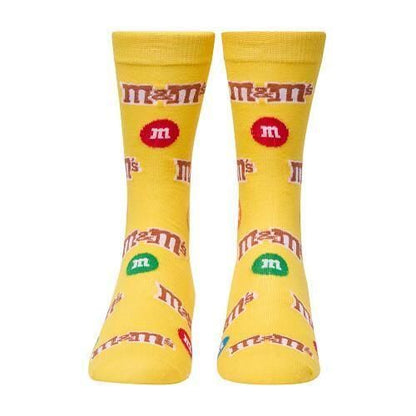 CRAZY SOCKS メンズ クルー ソックス M&M's ALL OVER