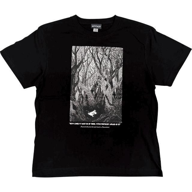 ムーミン 80th プレミアム小説Tシャツ 彗星(ムーミン) Tシャツ 半袖 BLACK