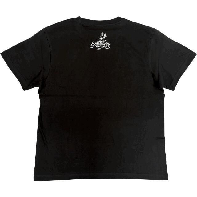 ムーミン 80th プレミアム小説Tシャツ 夏祭り(スナ&ミイ) Tシャツ 半袖 BLACK