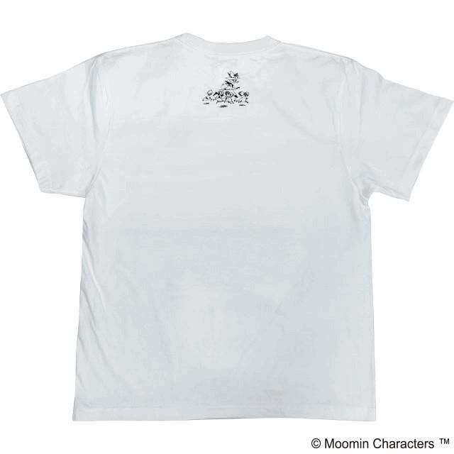 ムーミン 80th プレミアム小説Tシャツ 夏祭り(スナ&ミイ) Tシャツ 半袖 WHITE
