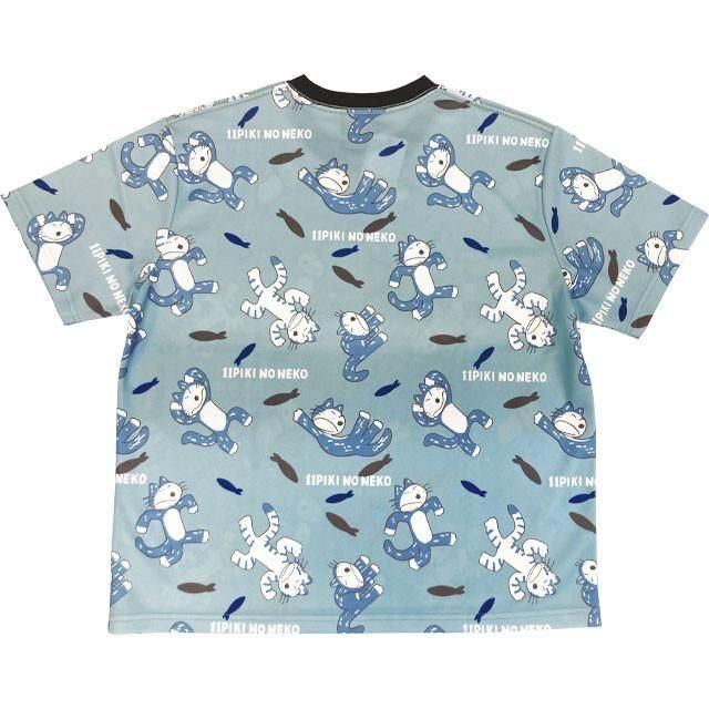11ぴきのねこ ドライメッシュ Tシャツ びっくり BLUE