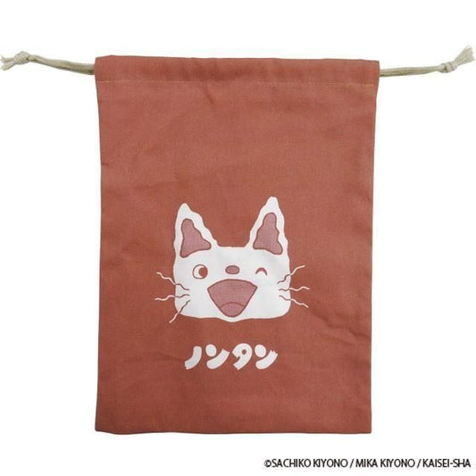 ノンタン 巾着 小物入れ にんにん RED （NT-8678）