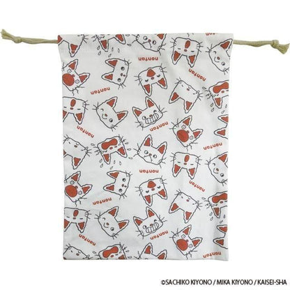 ノンタン 巾着 小物入れ にんにん RED （NT-8678）