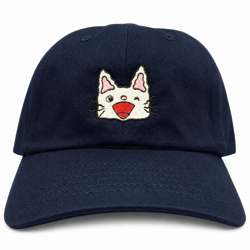 ノンタン 刺繍キャップ にんにん NAVY（NT-9451）