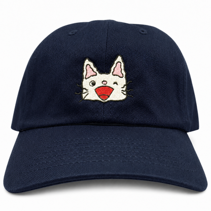 ノンタン 刺繍キャップ にんにん NAVY（NT-9451）