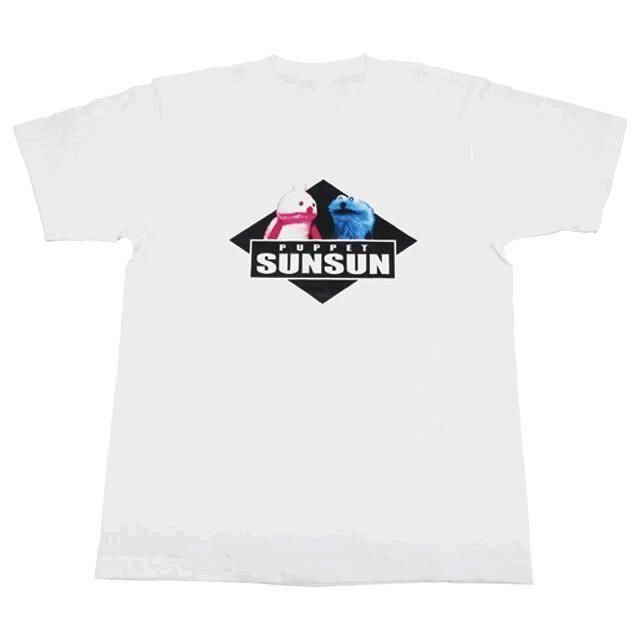 パペットスンスン PUPPET SUNSUN キャラクター Tシャツ なかよし WHITE PS-8625