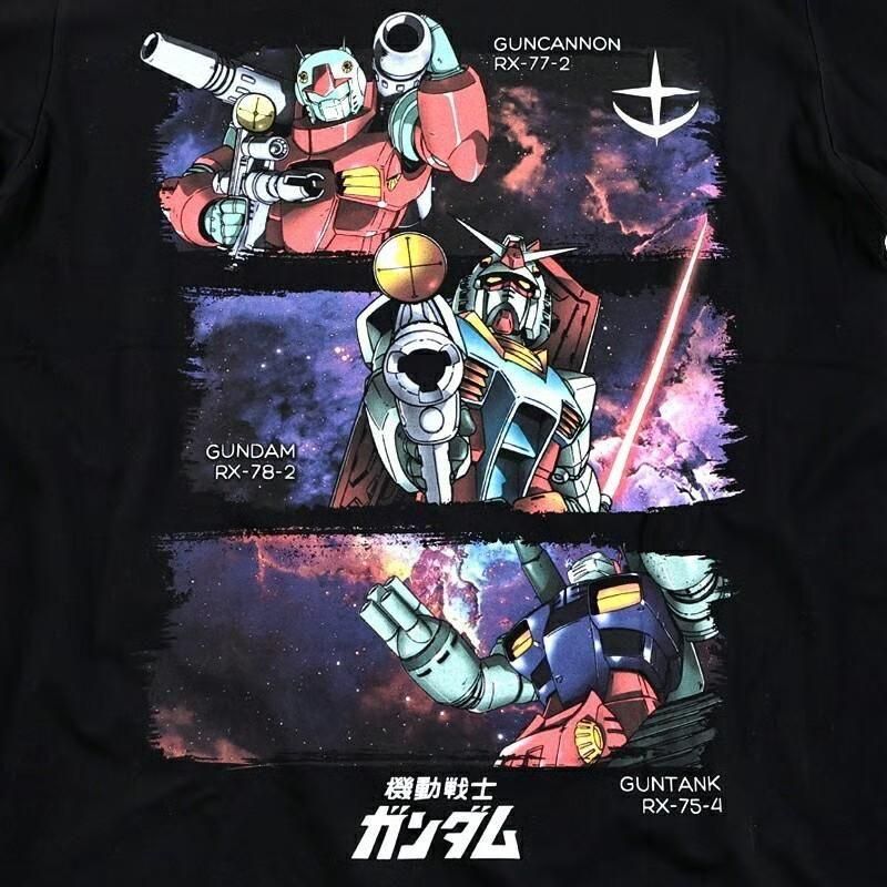 GUNDAM 機動戦士ガンダム Ｔシャツ BLACK eplus1263