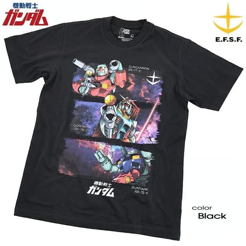 GUNDAM 機動戦士ガンダム Ｔシャツ BLACK eplus1263