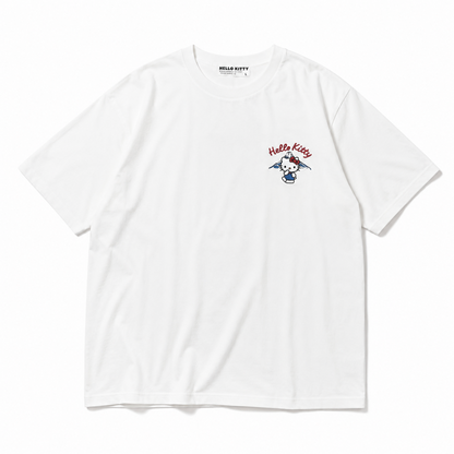 サンリオ ハローキティ 和柄 半袖 Tシャツ WHITE