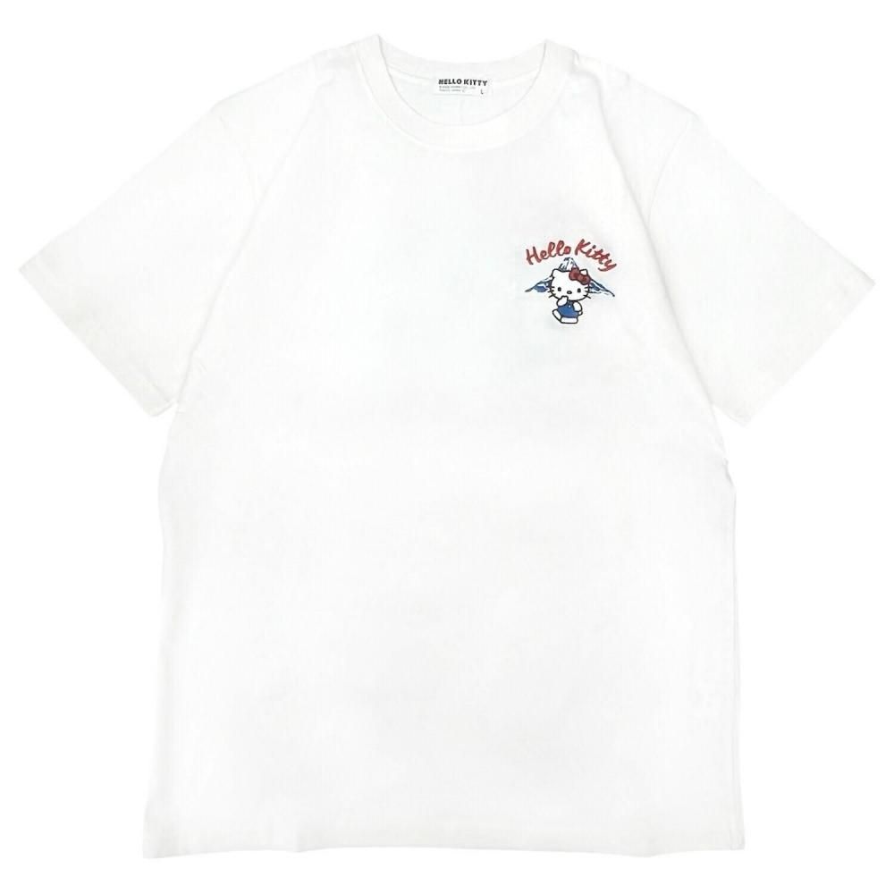 サンリオ ハローキティ 和柄 半袖 Tシャツ WHITE