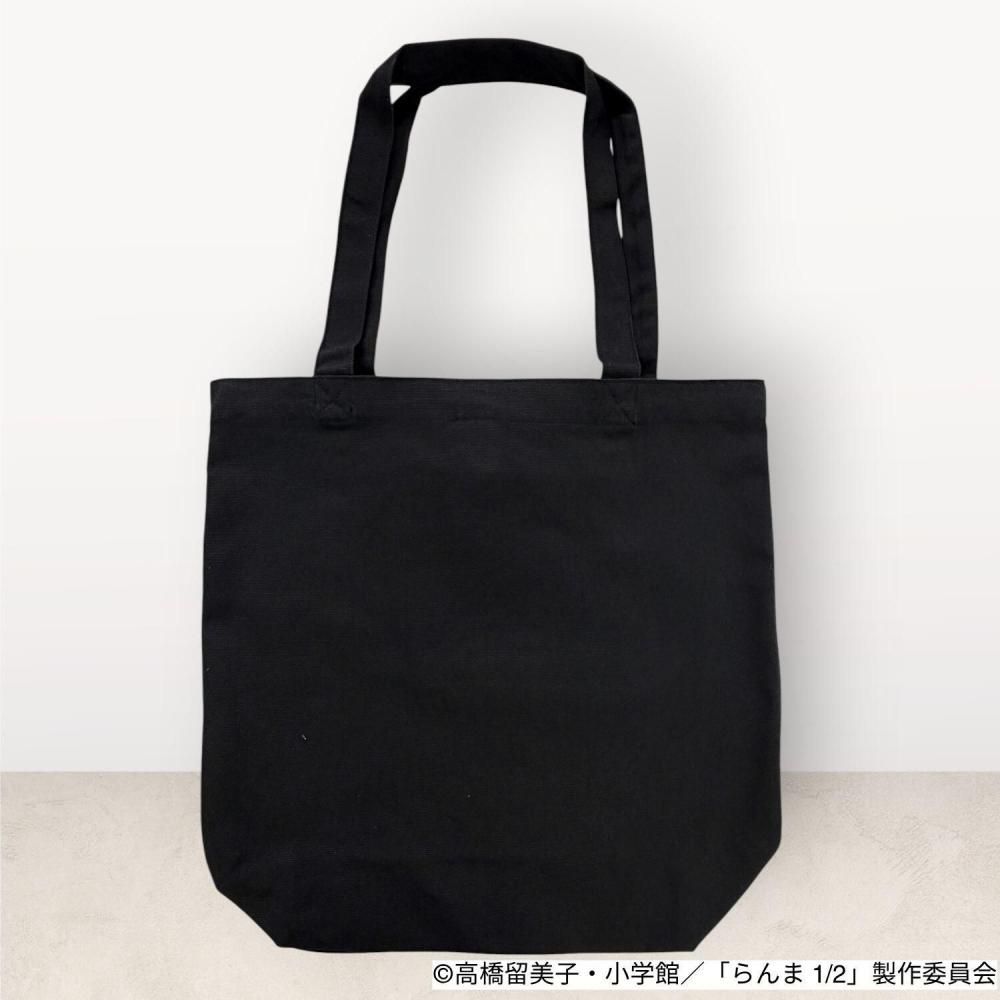 らんま1/2 トートバッグ らんま＆龍柄 刺繍 BLACK