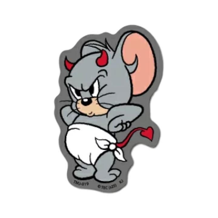 トムとジェリー ダイカットミニステッカー タフィー デビル TOM and JERRY TMJ019