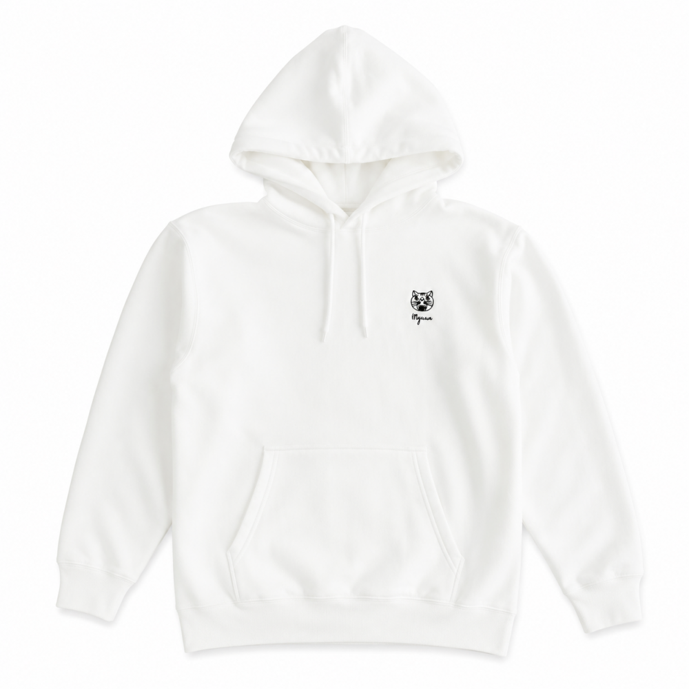 MYUUA CHINA 超開心HAPPINESS フーディ パーカー WHITE