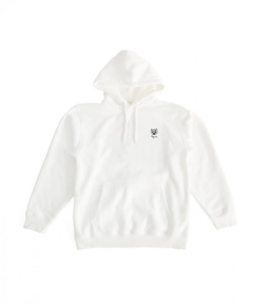 MYUUA CHINA 超開心HAPPINESS フーディ パーカー WHITE