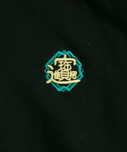 MYUUA CHINA ドラゴンGOODLUCK フーディ パーカー BLACK