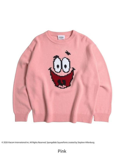 スポンジ・ボブ キャラクターフェイスニット Pink